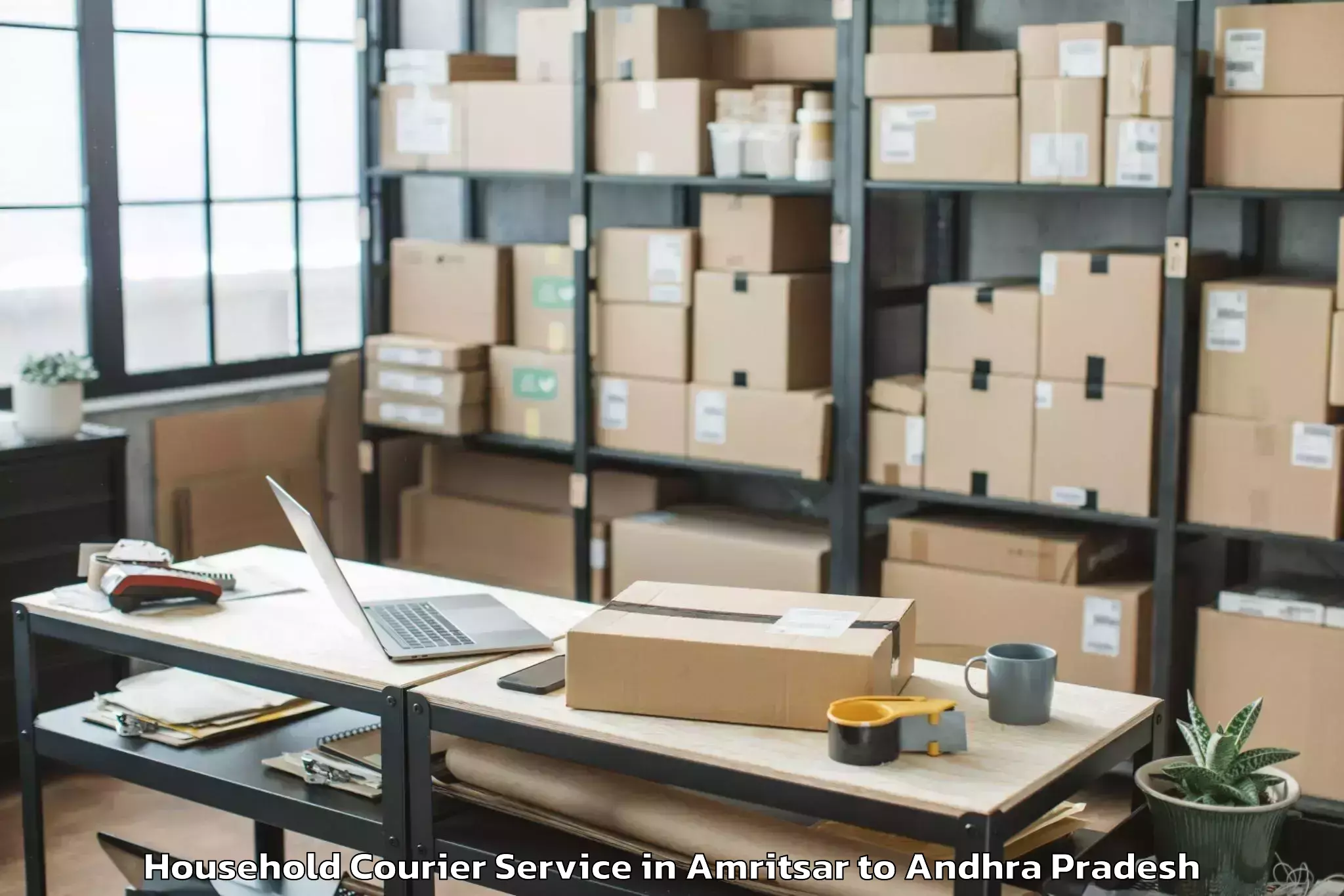 Book Amritsar to Vadamalapeta Household Courier Online